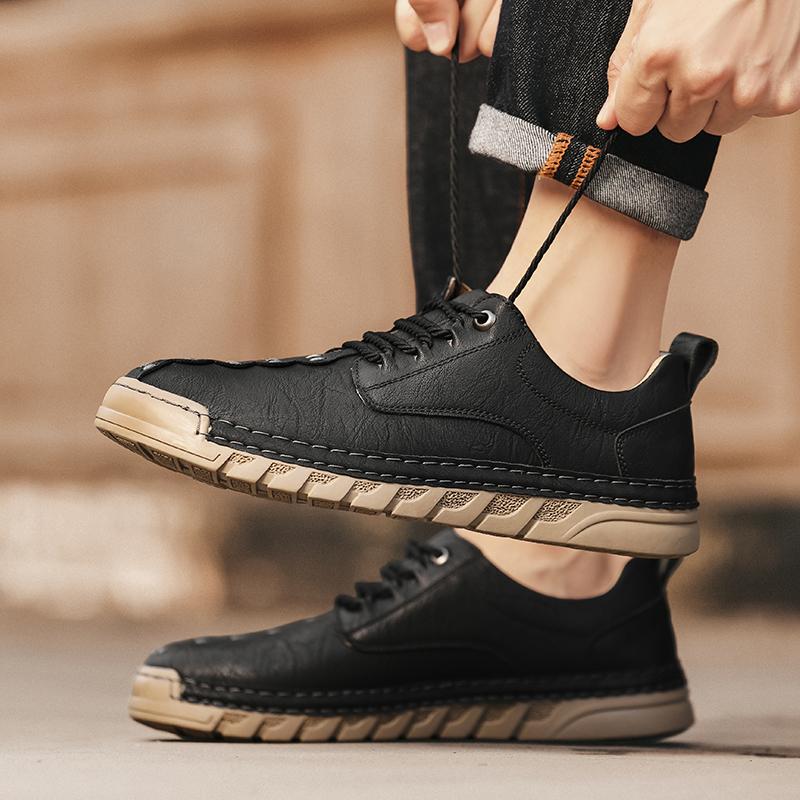 Ručně vyráběné pánské ležérní kožené boty pro muže mokasíny pánské ploché boty boty na řízení