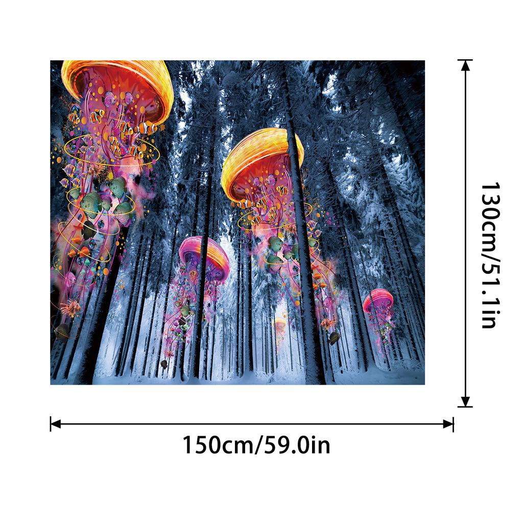 Camera Transformă Pânza de Fundal Meduză Pentru a Decora Imaginea de Fundal Pentru a Agăța Pânza Pânză de Perete