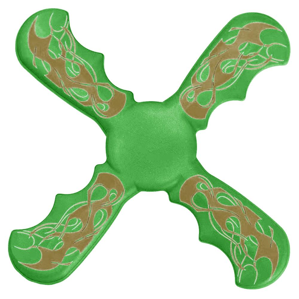 

3 Bladed Boomerang Interactive Flying Discs Funny Three-bladed Boomerang Decompression for Early Education зелений