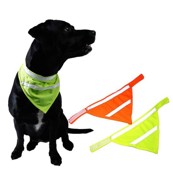 Pet Bandana Reflective Strip Dress-up Polyester Fashion Pet Dogs Cats Triangle Bib for
