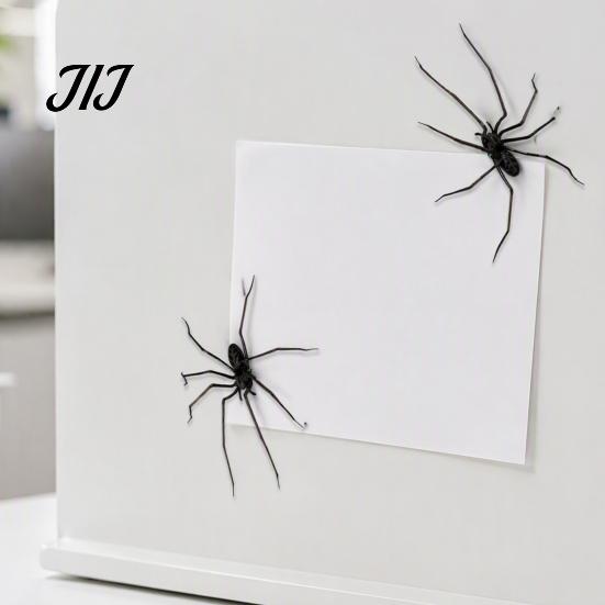 Iron Surface Decorative Gadgets Realistic 3D Spider Refrigerator Magnet, Insect Magnet for Kitchen Fridge Office Whiteboard Magnets Whiteboard,