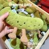 Cute Pickle Fun Stuffed Pickle Plush Toys Comfort Soothing Doll Exquisite Ornament Pillow Home Decorations Kawaii Girl Gift