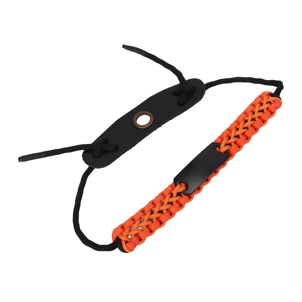 Nylon Rope Bow Archery Wrist Sling Adjustable Bows Arrows Wrist Rope for Hunting Shooting Orange