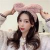 Autumn And Winter Big Bow Headband Ins Korean Style Three-Dimensional Rabbit Ears Face Wash Headband Hair Decoration Plush Headband Female