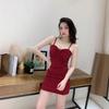Women's Spicy French Spaghetti Strap Backless Bodycon Dress - Slimming Hip-Hugging Summer Skirt