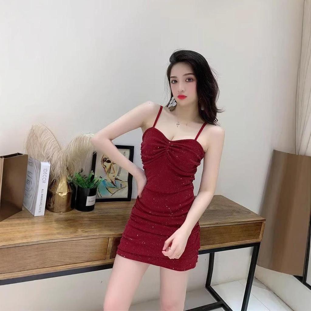 Women's Spicy French Spaghetti Strap Backless Bodycon Dress - Slimming Hip-Hugging Summer Skirt