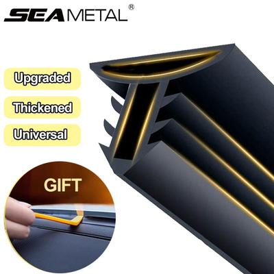 1.6M Car Instrument Panel Seal Strip Windshield Sealing Strip Soundproof Waterproof Rubber Strip Car-Styling Accessories