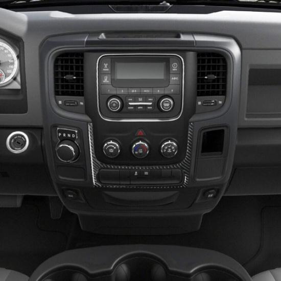 For RAM 1500 Carbon Fiber Interior Below Climate Control Cover Trim