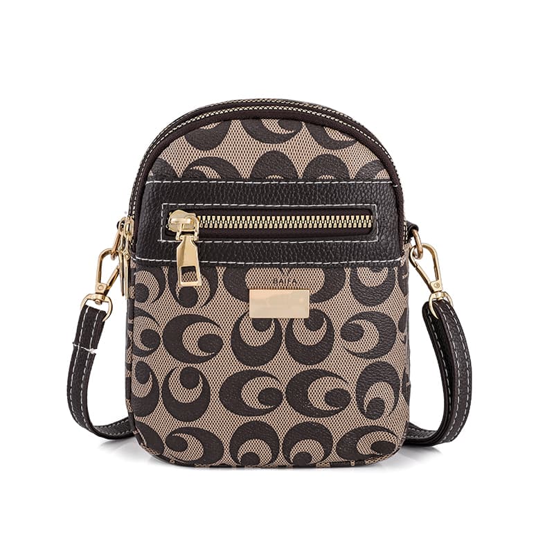 Crossbody bag Mobile phone bag Mini women's printed shoulder bag
