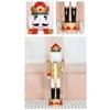 Christmas Nutcrackers Ornament Small Wooden Soldier Christmas Decorations Nutcrackers Figure Ornament for Table Shelf