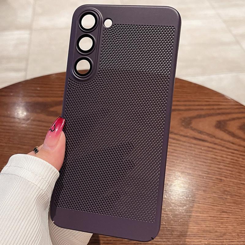 Compatible with Samsung S24, S21, S22 Plus, S22 Ultra Hard Case - Solid Color for Enhanced Heat Dissipation