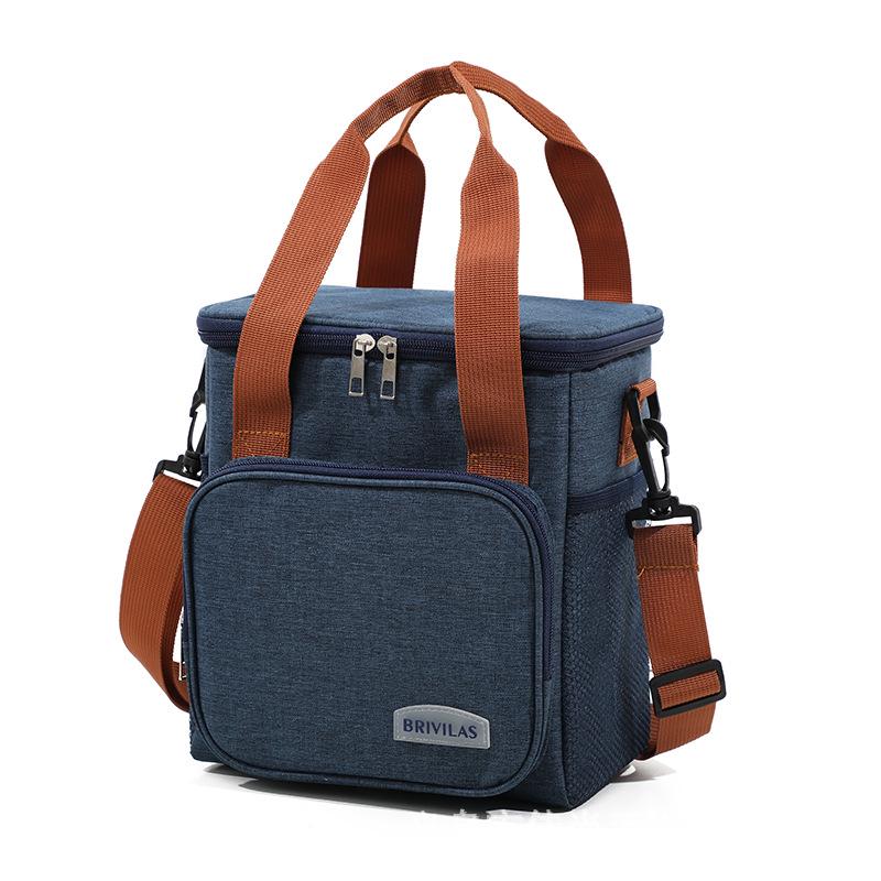 Portable Insulated Oxford Cloth Lunch Bag - Handheld & Shoulder Carry, Ideal for Picnics & Outdoor Use