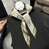 Spring and summer thin mulberry silk scarf women's beige pony silk 70 small square scarf professional decorative silk gift