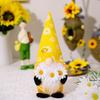 Playful Bumblebee Plush Gnome With Sunflowers And Honeycomb For Unique Home Decor Touch