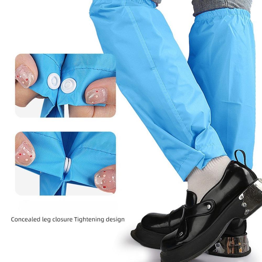Outdoor Travel Waterproof Leg Cover Rainproof Stain Proof Leg Cover Elastic Buckle Design Riding Shoe Cover for Adult Student