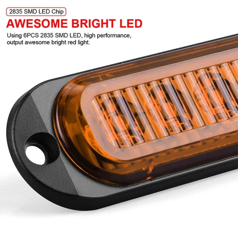4LED Turn Signal Stop Brake Light For Car Trailer Truck Pickup Indicator Waterproof Taillamp Side Marker Lamp Tail Light