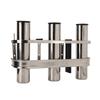 Fishing Rod Holder Marine Stainless Steel 3 Tube Link Rod Holder Rod Pod with Toolbar for Marine Yacht Boat Truck RV