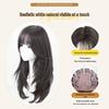 Damen-Vollperücke, Realistischer nahtloser unsichtbarer Ansatz, Fein geschnittenes hochgestuftes voluminöses langes glattes Haar