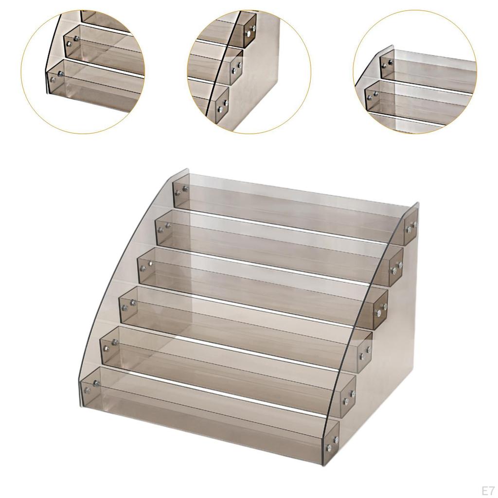 Acryl-Kosmetik-Aufbewahrungsbox, Lippenglanzständer, Nagellack-Organizer, Make-up-Halter für Pinsel