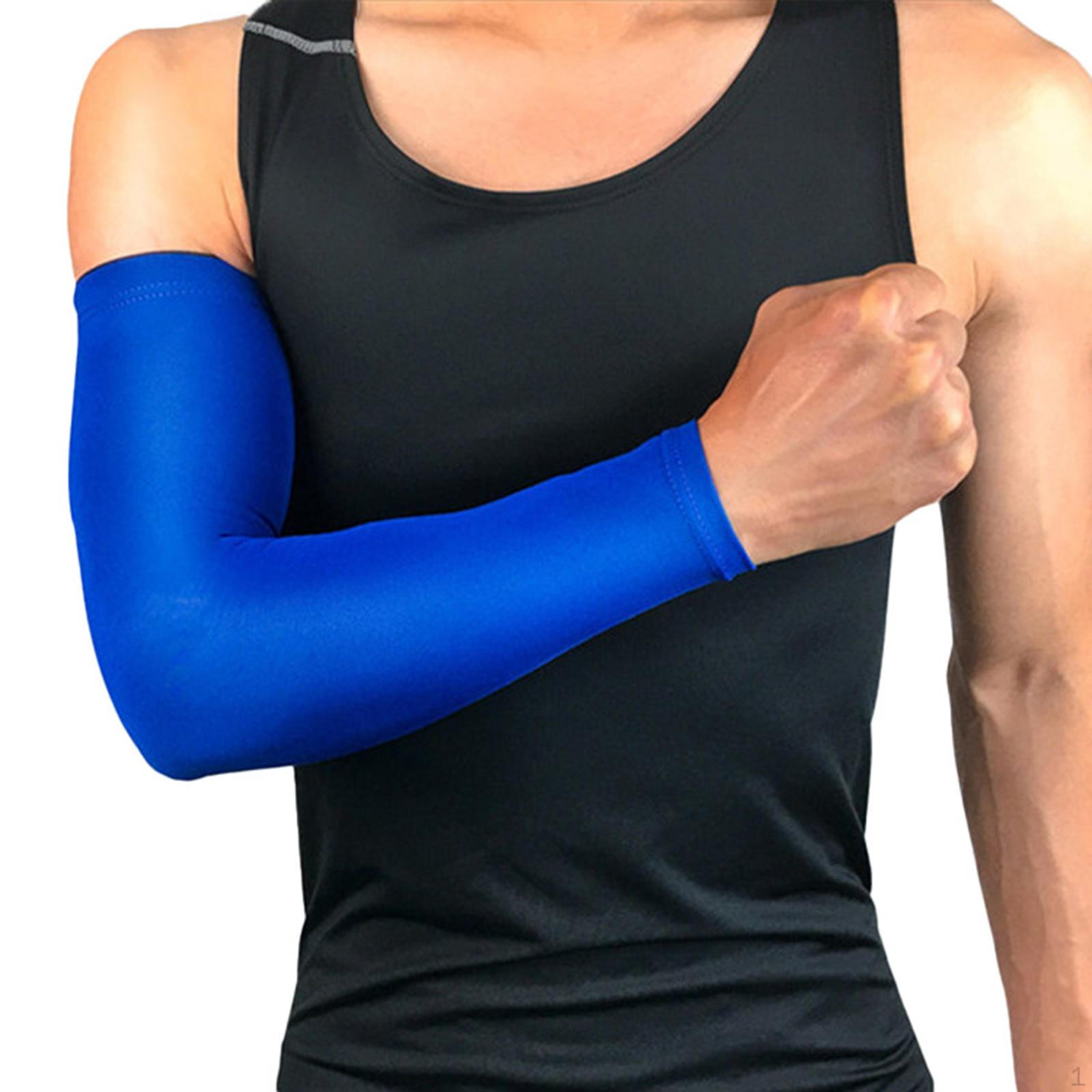 

Защита рук для взрослых, нарукавники, переносные налокотники, поддержка для бега, гольфа, вождения, футбола, синий