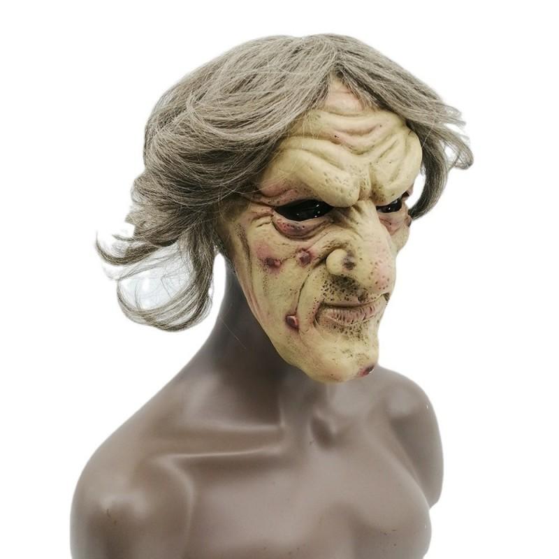 Halloween Witch Mask Latex Horror Cosplay Party Costume