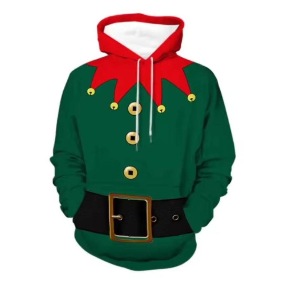 Interesting Christmas Series 3D Printed Hoodies Men's Fashion Casual Sports Autumn Long Sleeve Hoodies