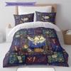 Cartoon Pattern Bedding Quilt Set Quilt Cover Pillowcase Home Decoration Birthday Gift (1 * duvet cover + 2 * pillowcase, without core)