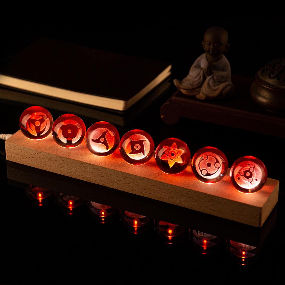 Anime Sharingan Kristāla Bumba Komplekts 7