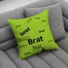Singer CCharli XCX BRAT Pillow Case Soft Cushion Cases for Farmhouse Sofa Decor Home Decorations and Protector