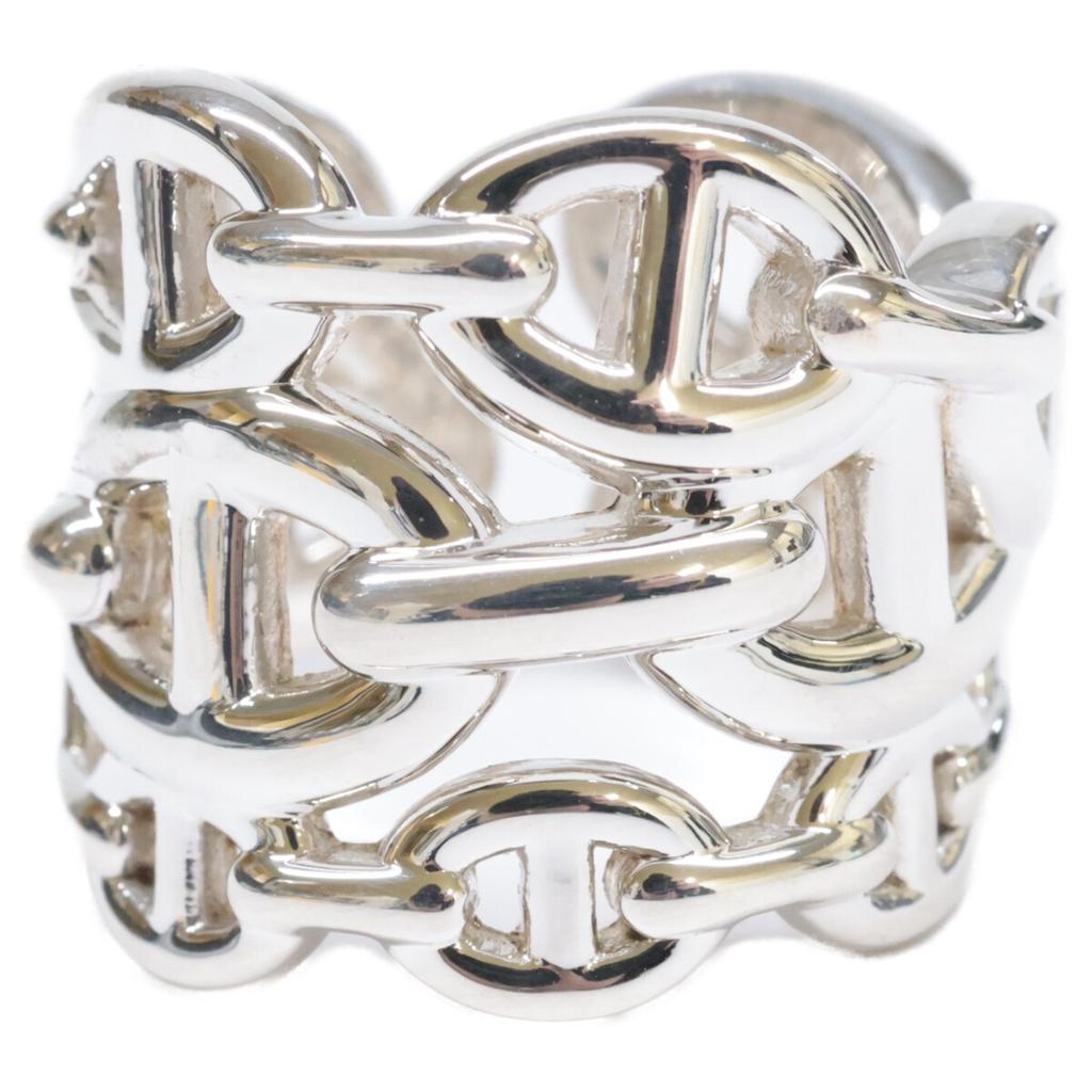 HERMES 19AG149466 Ag925 Chaine d'Ancre Enchaine GM Ring ring 52 SilverUsed
