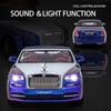 1:24 Scale Rolls Royce Dawn Phantom Sports Car Model Toy Sound Light Pull Back Shock Absorption Vehicle Decorate Birthday Gifts