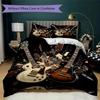 Modern Rock Guitar Pattern Bedding uilt Set uilt Cover Pillowcase Home Decoration Birthday Gift (1 * duvet cover + 2 * pillowcase without core)