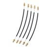 5Pcs Nylon Tailgut Tail Gut Tailcord with Brass Screw Connector for 3 4 4 4 Violin