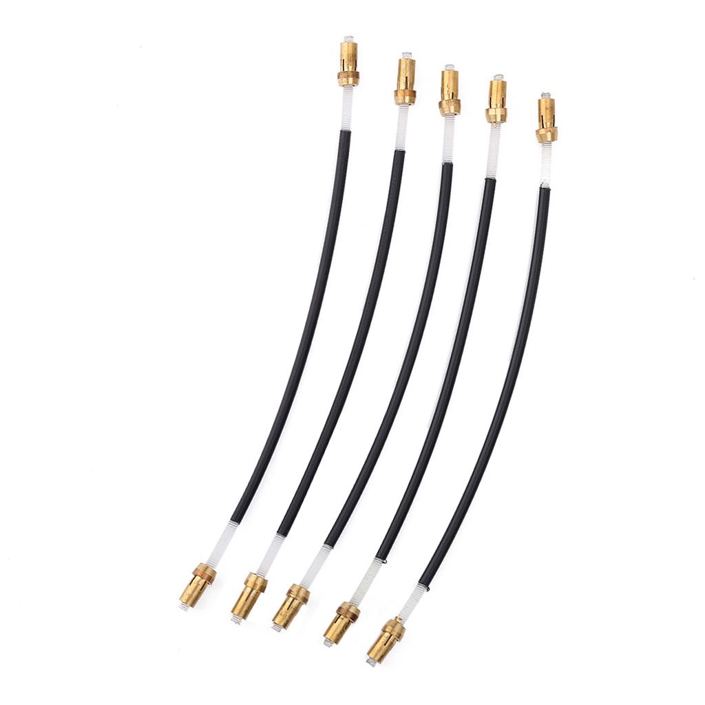 5Pcs Nylon Tailgut Tail Gut Tailcord with Brass Screw Connector for 3 4 4 4 Violin