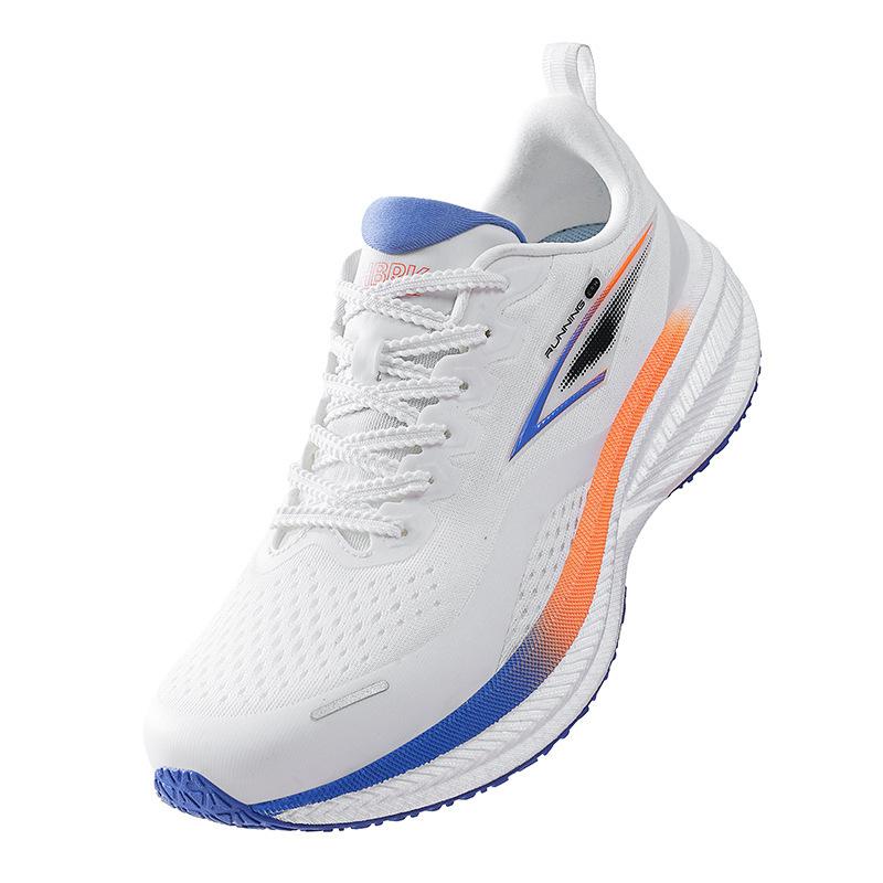 

2025 new red ultra-light running shoes sports shoes couple breathable shock-absorbing soft-soled student lightweight running shoes 44 белый