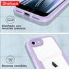 360 Full Body Front+Back Clear Case Shelluxe For iPhone SE SE2 SE3 7 8 For iPhone7 iPhone8 iPhoneSE Silicone Double Sided Cover