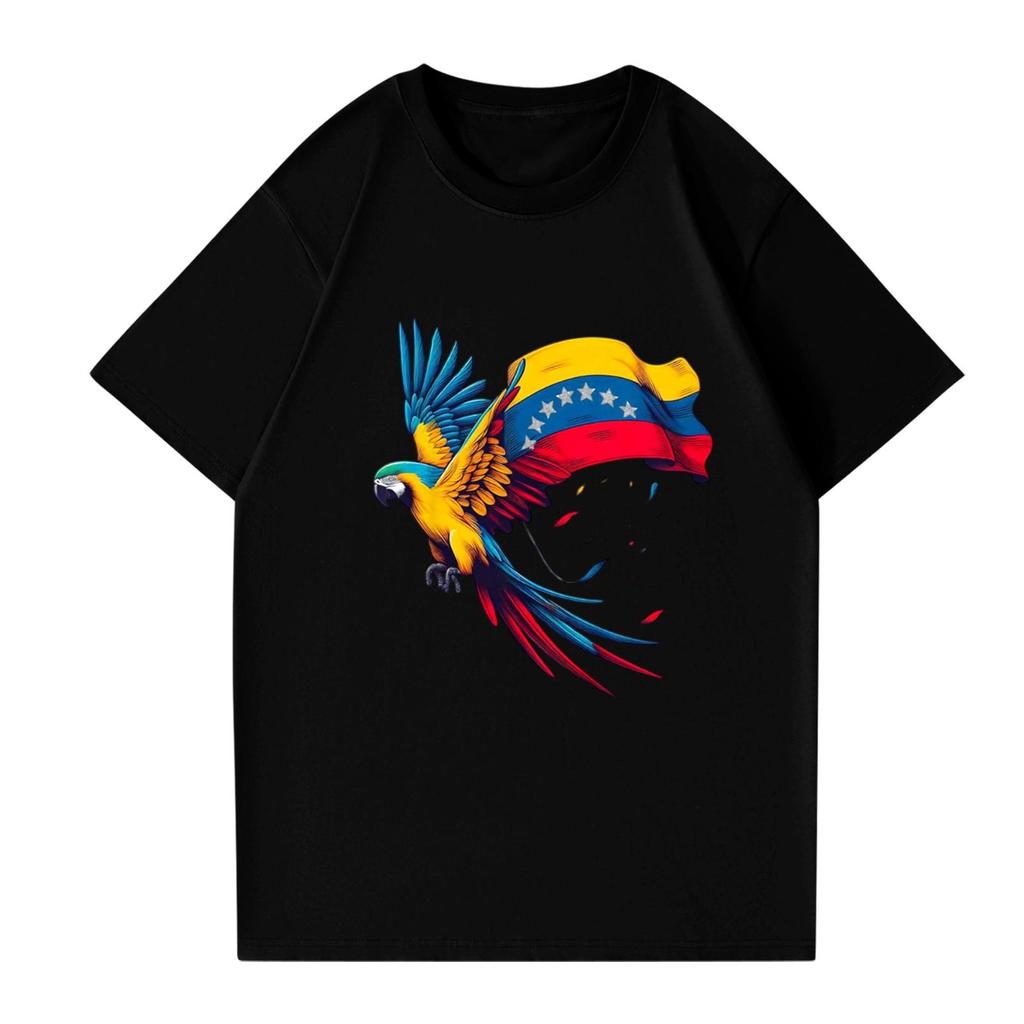 Modisches rundhalsiges lässiges bedrucktes kurzärmeliges T-Shirt Top für Damen und Herren