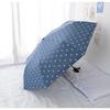 Paraguas Plegable Coreano Automático - Anti-UV, Pegamento Negro, Doble Propósito para Sol y Lluvia