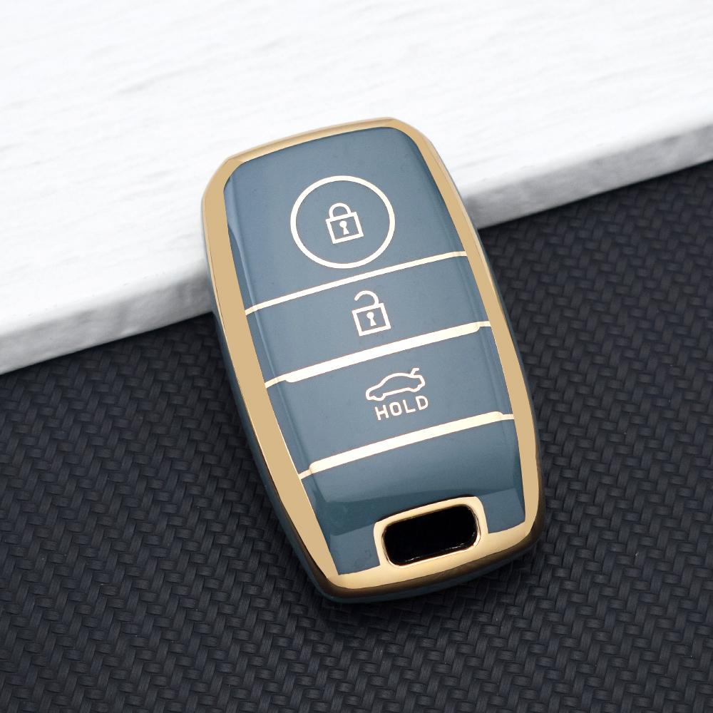 Soft Car Key Case Cover for KIA Sportage Cerato Optima K2 K3 K4 K5 RIO Picanto Soul Sorento Sedona 3/4 Buttons Car Key Shell Bag