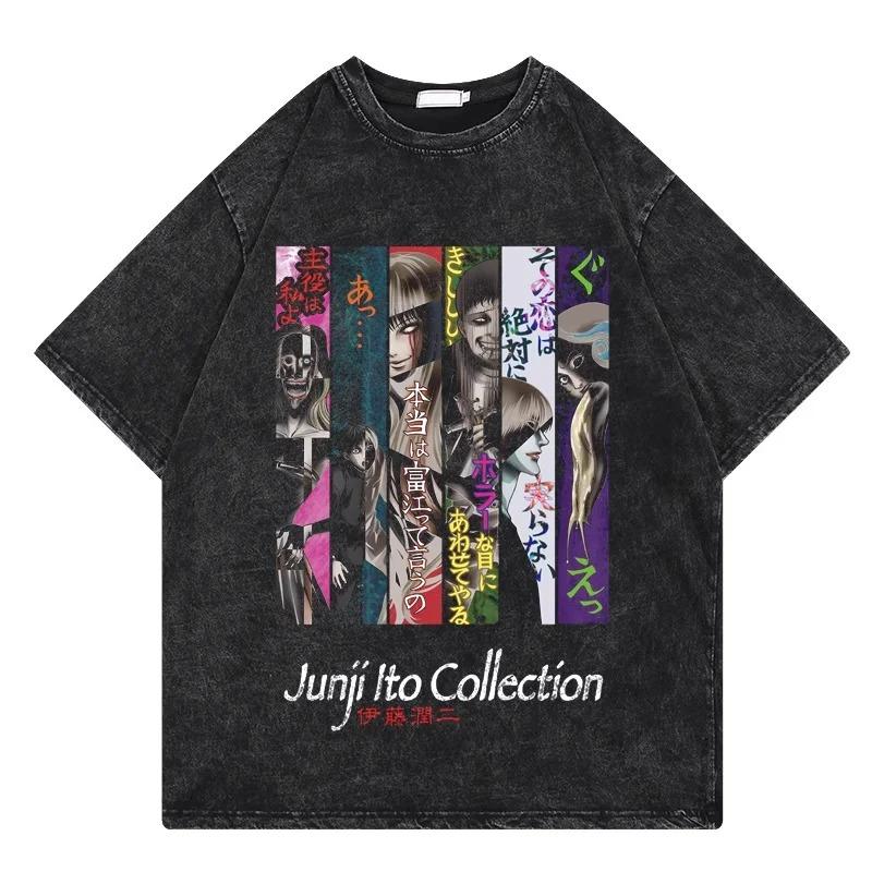 American Street Retro Washed T-Shirt - Loose Oversized Fit 2026 Tee for Men Women Vintage Casual Streetwear Y2K