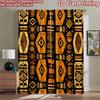 2D Flat Printing 2pcs Curtain Drapes African Tribal Geometric Digital Printed Polyester Drapes Holiday Decorations Use for