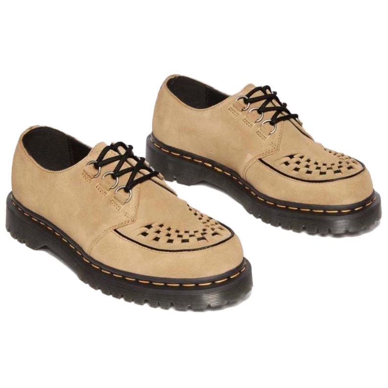 Dr. Martens Ramsey Savannah Suede Comfortable Simple Fashion Versatile Low-Top Casual Shoes Unisex Casual Shoes Brown 40572200