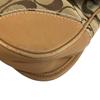 Coach 10567 Turn Lock Signature Canvas Shoulder Bag Brown Canvas Women Used