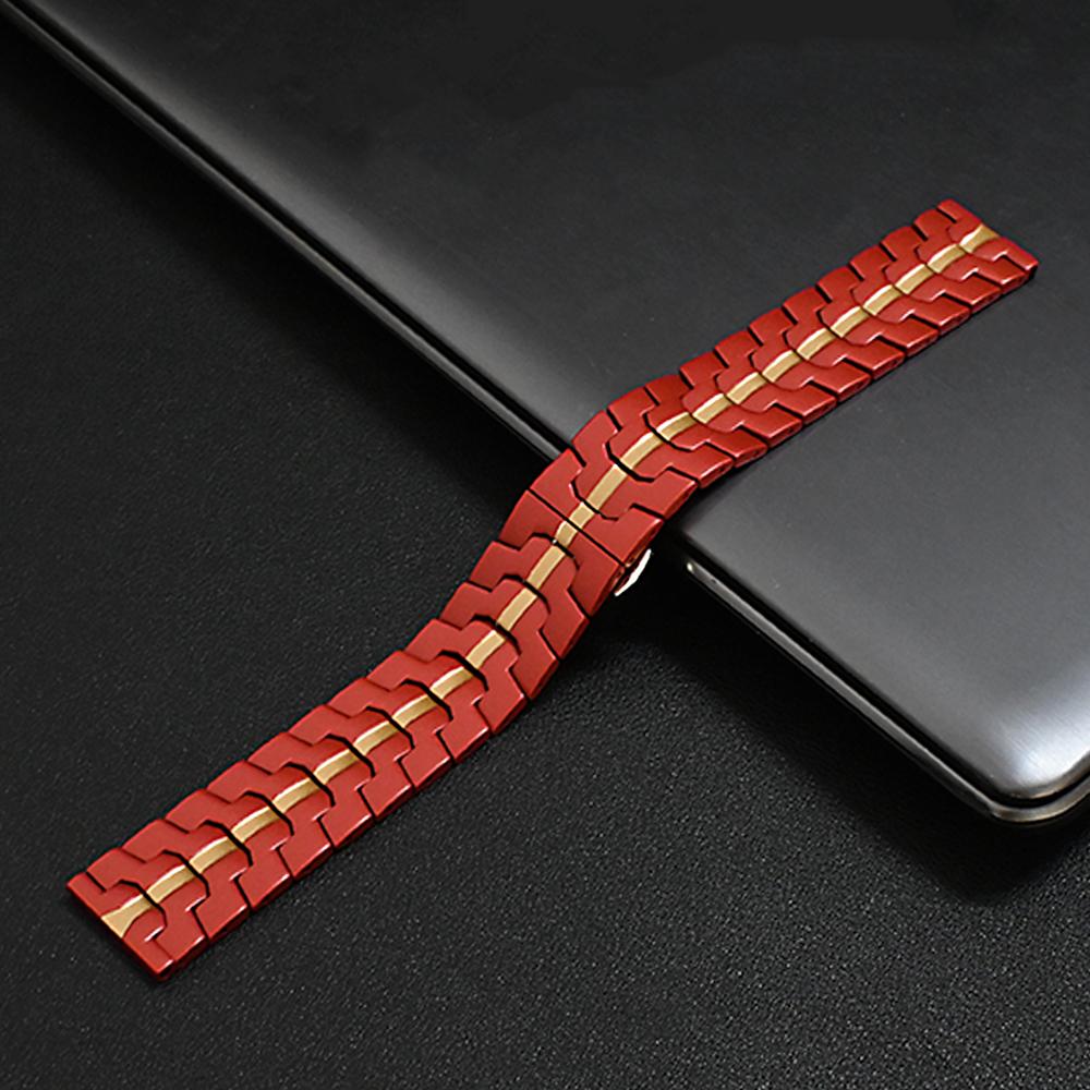 20mm 22mm Stainless Steel Band for Omega Seiko Mechanical Watches Luxury Strap for Huawei GT6/5 Pro 46mm Watch 4 Pro Replacement