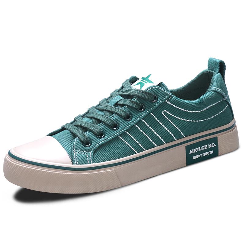 

Модные классические мужские зеленые парусиновые туфли весна-лето дышащая повседневная обувь мужские плоские эспадрильи комфорт низкие мужские вулканизированные туфли 44