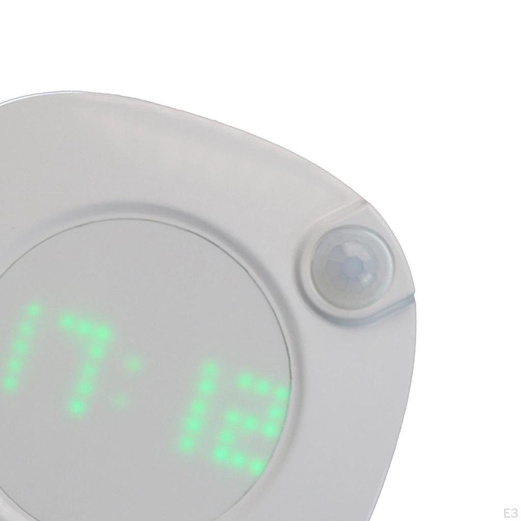 Night Lamp Wall Clock,Auto (White Color)