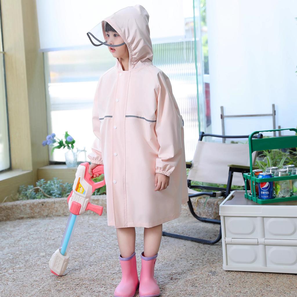 2026 New Model Full-Body Waterproof Children's Raincoat for Boys and Girls, Suitable for Primary School Students, with a Dedicated Backpack