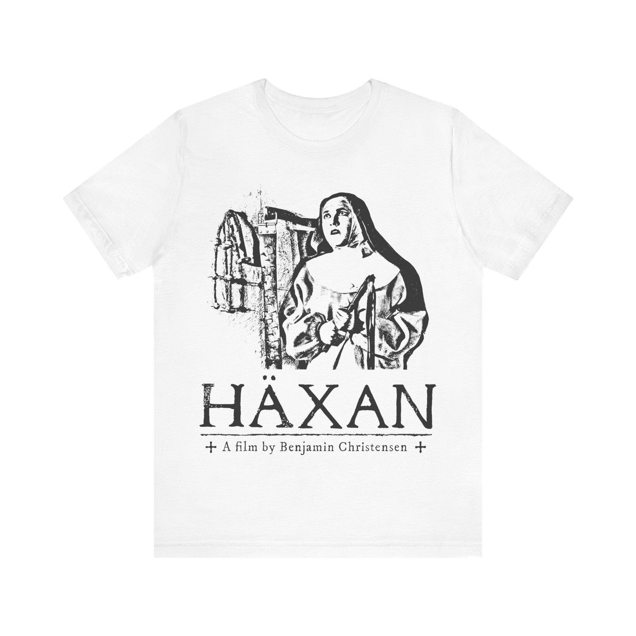 Haxan Silent Movie Tshirt Horror Movie Tshirt Witchcraft Tshirt Ghost Movie Black Magic Gothic Unisex Shortsleeved Tshirt S