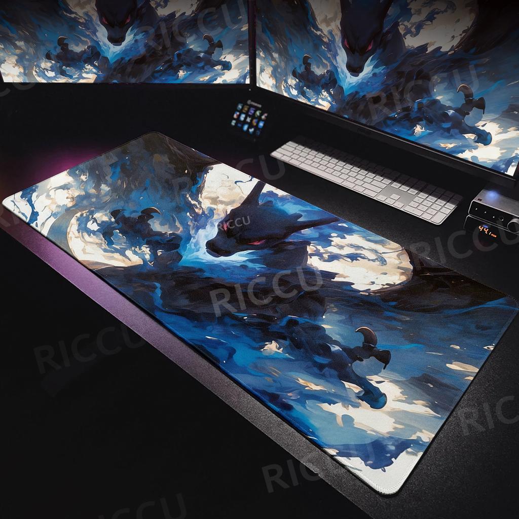 Mouse Pads Gaming P-Pokemons Extended Mechanical Keyboard Pads Offices Accessories Ink Painting Style Mats Anime Computer Carpet