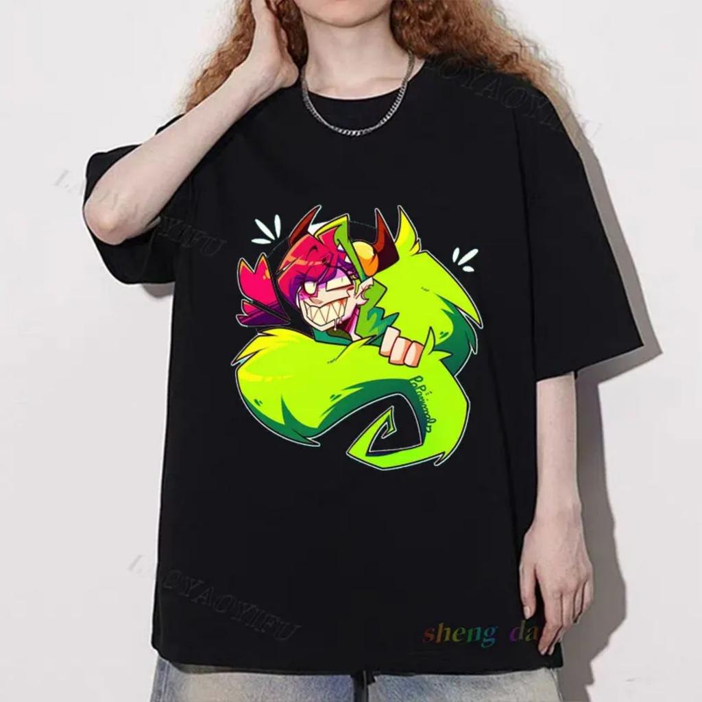 Hot Sale Anime Shirt Mexico Cartoon Villainous T Shirts Vintage Tee Short Sleeve O-collar Summer Streetwear Harajuku Top